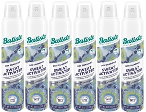 Batiste Sweat Activated Dry Shampoo, 3.81 Oz Spray Can 6 Pack - Picture 1 of 4
