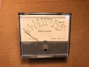 Medidor de potencia máxima Gates vintage grande modelo Weston calibre 1946T - Imagen 1 de 12