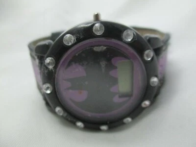 Batman Women's Purple Black Buckle Band Digital Watch - Image 1 of 4