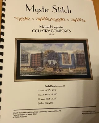 Gráfico de punto de cruz contado Mystic Stitch - Michael Humphries “Country Comforts” Foto 1 de 3