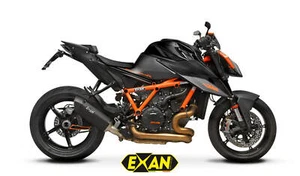 KTM 1290 Super Duke R 2021-2023 Exan Exhaust Slipon Silencer X-BLACK Black - Foto 1 di 2