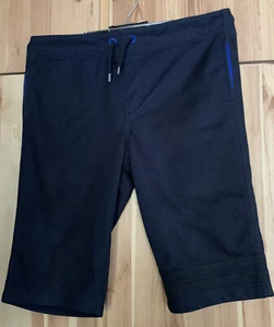 schwarze kurze Hose Jungen Sporthose Größe 152 here+there Bermuda Gummibund Turn - Bild 1 von 6