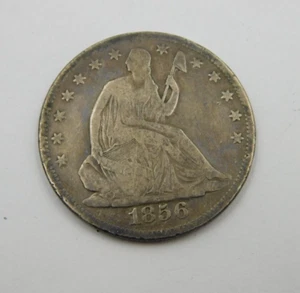 1856-S Liberty Seated Half Dollar - No drapery. Breen listed Very Rare!!!! (1104 - Picture 1 of 2