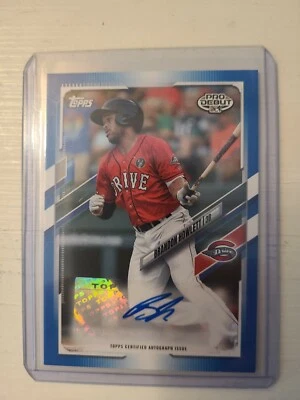 2021 Topps Pro Debut BRANDON HOWLETT blue prospect auto-082/150-Red Sox - Image 1 of 2