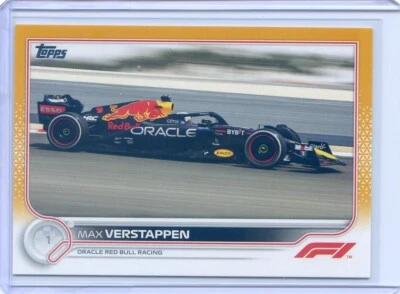 2022 Topps Formula 1 F1 MAX VERSTAPPEN #109 GOLD PARALLEL #7/50 RED BULL - Image 1 of 2