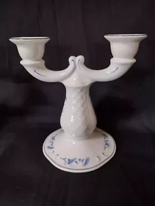 ONE Villeroy & Boch Val Bleu Double Candlestick - Picture 1 of 3