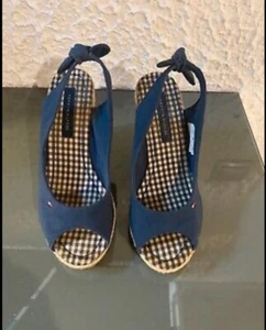Tommy Hilfiger Damen Sandale , Blau Gr.37 - Bild 1 von 1