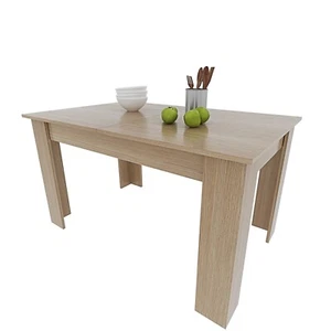 Tavolo da pranzo allungabile 6 posti fino a 190 cm in legno soggiorno rovere - Foto 1 di 10