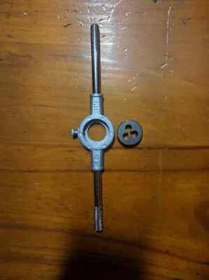 Die Button OD 25MM: UNC UNF SAE 1/2 7/16 3/8 5/16 1/46 8-32 RH +die stock wrench - Image 1 of 4