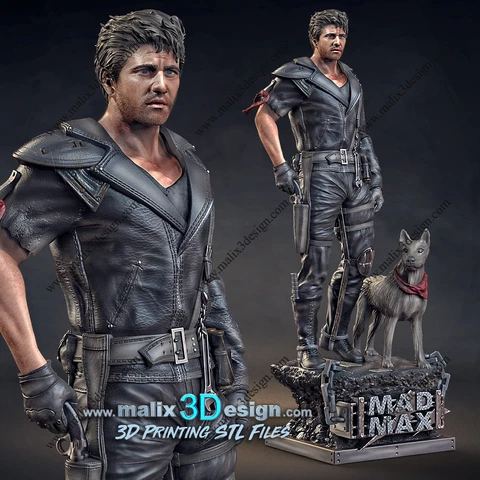 Mad Max 3d printed model - 3D figure - Fan Art Diorama - 1/6 1/10 scale Cover