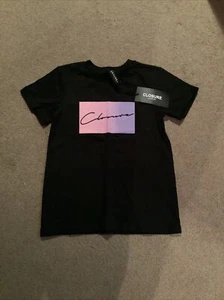 Closure London Girls Gradiant Box T-shirt in Black - aged 8-10yrs - Picture 1 of 1