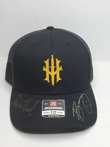 Richardson Trucker Hat Snapback Black Mesh, Curve Bill Adult Adjustable Ball Cap - Picture 1 of 11