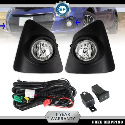 For Toyota Corolla S 2014 2015 2016 Front Bumper Fog Lights Driving Lamps Pair - Image 1 of 4