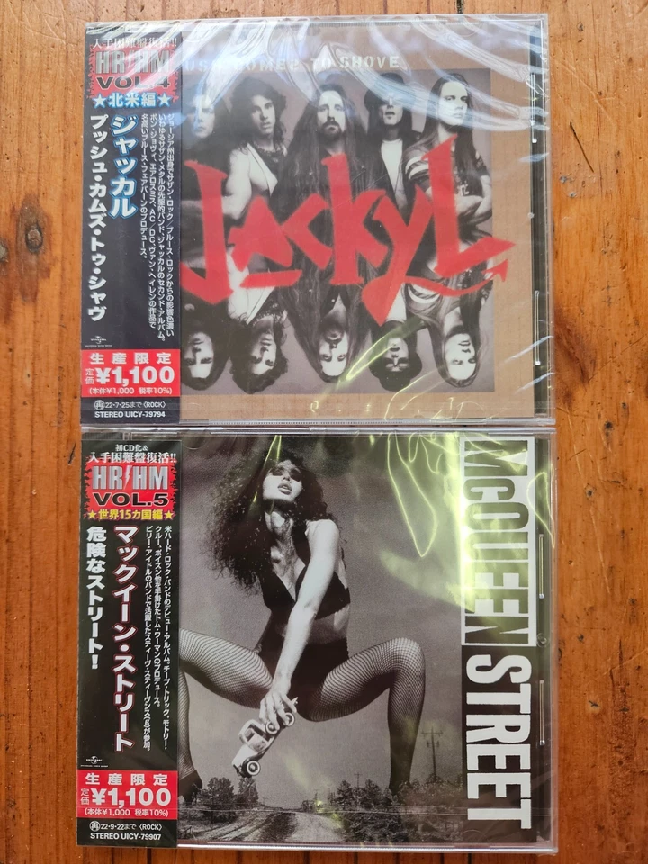 CD 2XCDS HARD ROCK JACKYL Push Comes To Shove+McQUEEN STREET S/t 1994/1991 Foto 1 de 4