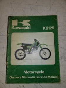 Kawasaki KX125 A7 Factory Repair Service Manual 99920-1123-01 - Imagen 1 de 4