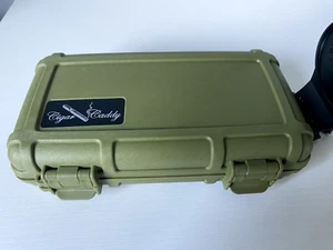 Cigar Travel Case Humidor 5 Cigar Capacity - OD Green - New - Imagen 1 de 5
