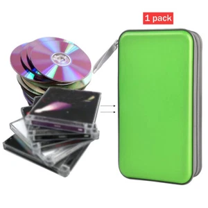 Office Car Home DVD Case Portable Bag CD Case Holder Storage Media Wallet Album - Picture 1 of 10