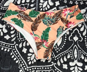 Zaful Floral High-Waisted Bikini Bottom, Size XXL, NWOT - Picture 1 of 4