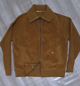 Chaqueta Suéter Burberry Lana Cremallera Completa Courdory Talla 5/Grande - Imagen 1 de 9