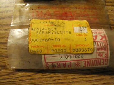 Nuevo de Lote Antiguo Kawasaki KX250 KDX250 KE250 Embrague Tornillo Ranurado NUEVO De Colección KDX KX Foto 1 de 4