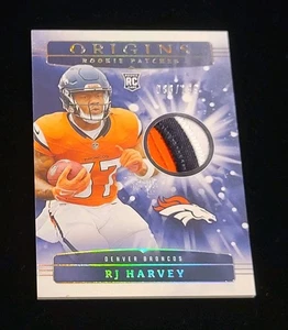 2025 Panini Origins RJ HARVEY RC - 3 COLOR ROOKIE PATCH SP /199 - Picture 1 of 3