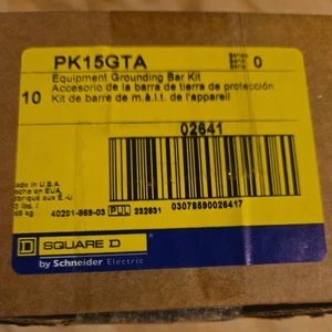 BOX OF 10  NEW SQUARE D PK15GTA  EQUIPMENT GROUNDING BAR KIT - Picture 1 of 2