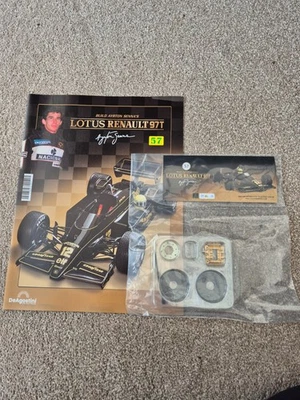 1/8 DEAGOSTINI COSTRUIRE IL 1985 LOTUS RENAULT 97T AYRTON SENNA F1 AUTO PROBLEMA - Immagine 1 di 3