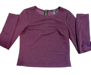 Forever21 Purple Long Sleeve Women's Top Size M - Picture 1 of 2
