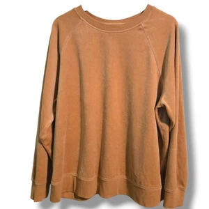 Ava & Viv Sweatshirt Damen X Braun Velour Langarm Rundhals - Bild 1 von 7