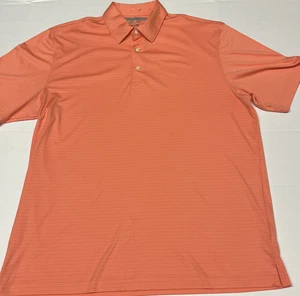 Greg Norman Play Dry Shirt Herren XL Polo ML75 Micro Lux rot rosa gestreift sehr schön - Bild 1 von 16