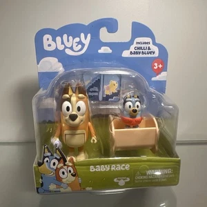Bluey Baby Race Mini Figure 2-Pack Chilli & Baby Bluey NEW - Picture 1 of 2