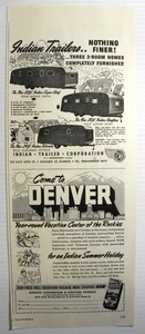 1948 Indian Trailer Corp., Chicago & Denver Convention Visitors Bureau Print Ad - Bild 1 von 7