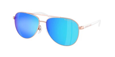 NEW  AUTHENTIC MICHAEL KORS SUNGLASSES MK 5007  104525 ROSE GOLD/ BLUE MIRROR - Image 1 of 2