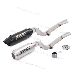 Silenciador negro con puntas de escape para Suzuki DRZ400SM DRZ400E S 2000-2024 - Imagen 1 de 11