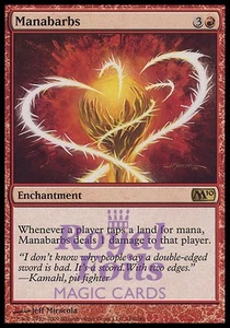 Manabarbs 1x FOIL MTG M10 Core Set Rare MINT red - Picture 1 of 1