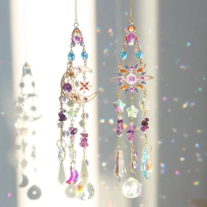 Acchiappasole Cristallo Crystal Suncatcher Appendere Vetro Acchiappa Sole - Foto 1 di 24