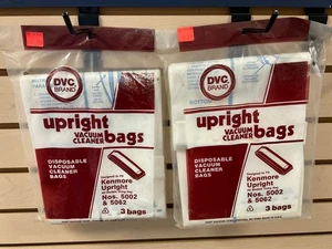 6 Kenmore 5002 & 5062 bags. These bags also fit Singer Sub-1 - Picture 1 of 2