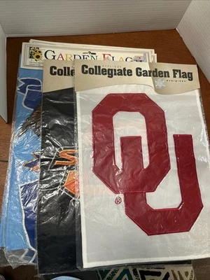 LOT OF 6 Evergreen  Decorative Garden Flags 13 X17 - Image 1 of 4