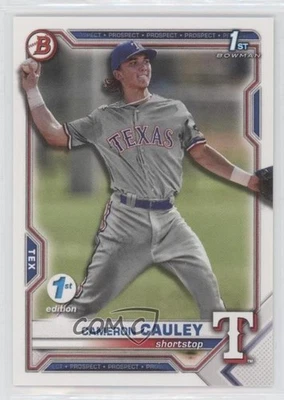 2021 Bowman Draft 1st Edition Cameron Cauley #BD-192 - Image 1 of 2