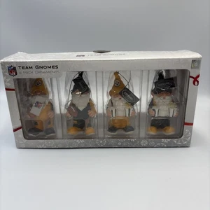 Pittsburgh Steelers NFL Gnomo Adornos Paquete de 4 Navidad Set De Colección - Imagen 1 de 9