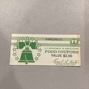 US Department of Agriculture Food Coupons $2 Booklet w Coupons Inside - Bild 1 von 9