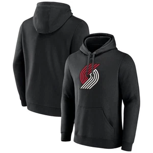 Men's Fanatics Black Portland Trail Blazers Primary Logo Pullover Hoodie - Picture 1 of 3