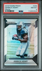 Derrick Henry Panini Prizm 2016 Rookie Silver Tennessee Titans PSA 8 - Bild 1 von 2
