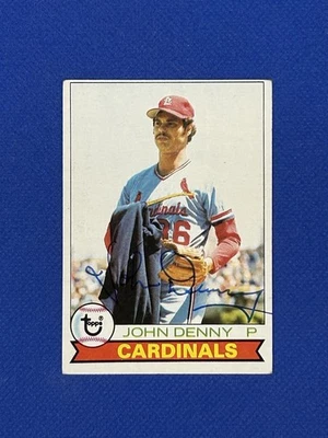 JOHN DENNY 1979 Topps #59 AUTOGRAPH CARDINALS Auto Signed Phillies - Image 1 of 3