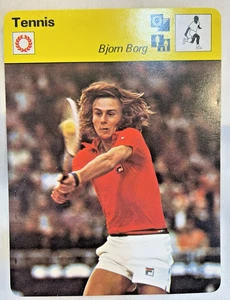 Sportscaster Card Bjorn Borg 1977 Tennis Italy version #09-21 - Picture 1 of 7