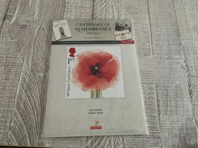 Royal mail comemrative sheet centenary of remeberance 1919-2019 - Image 1 of 2