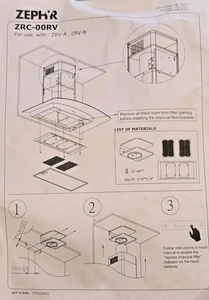 Zephyr ZRC-00RV Ductless Recirculating Kit for Ravenna Series Wall Mounted Range - Picture 1 of 2