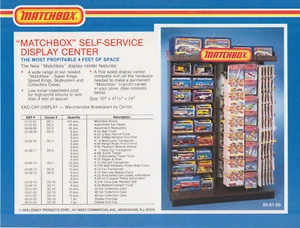 Matchbox Werbeblatt Self Service Händlerdisplay 1979 - Picture 1 of 1