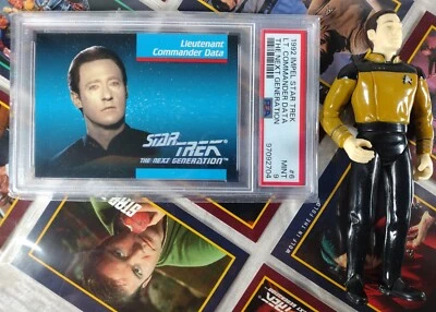 Brent Spiner "Commander Data" Impel STAR TREK PSA 9 With Action Figure & Cards - Image 1 of 4