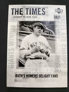 2001 Upper Deck Yankee Legends Babe Ruth card #169 - Bild 1 von 2